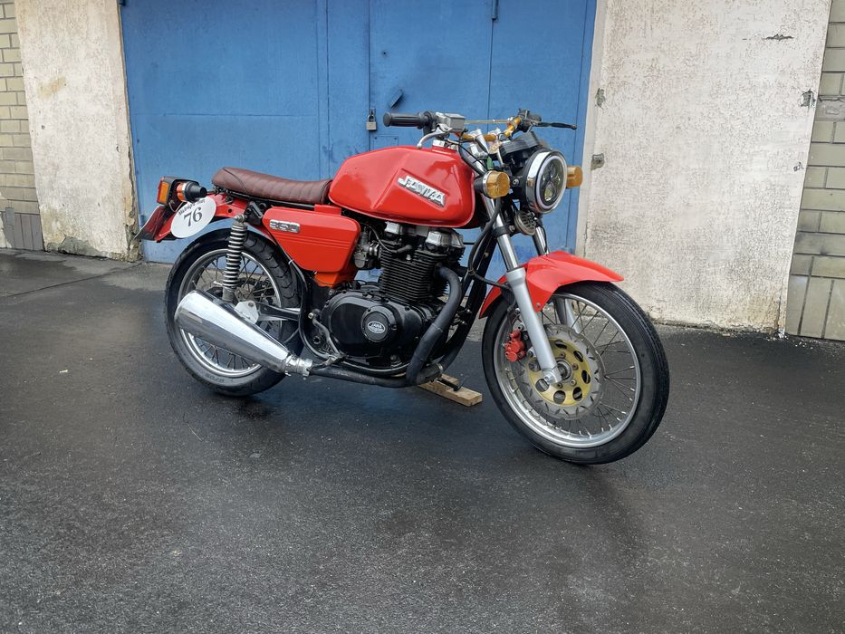 Jawa 350, мотоцикл Ява, Suzuki gs500