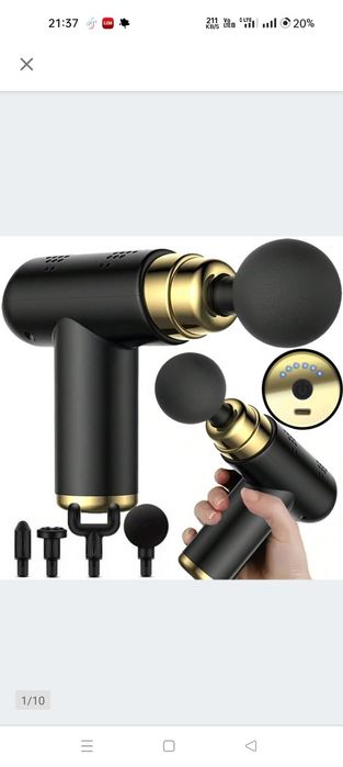 MIni Pistolet do masażu ciała i mięśni mocny masażer Nowy!