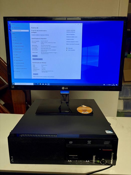 Lenovo Thinkcentre Edge E73 SFF + Monitor LG + Teclado/Rato