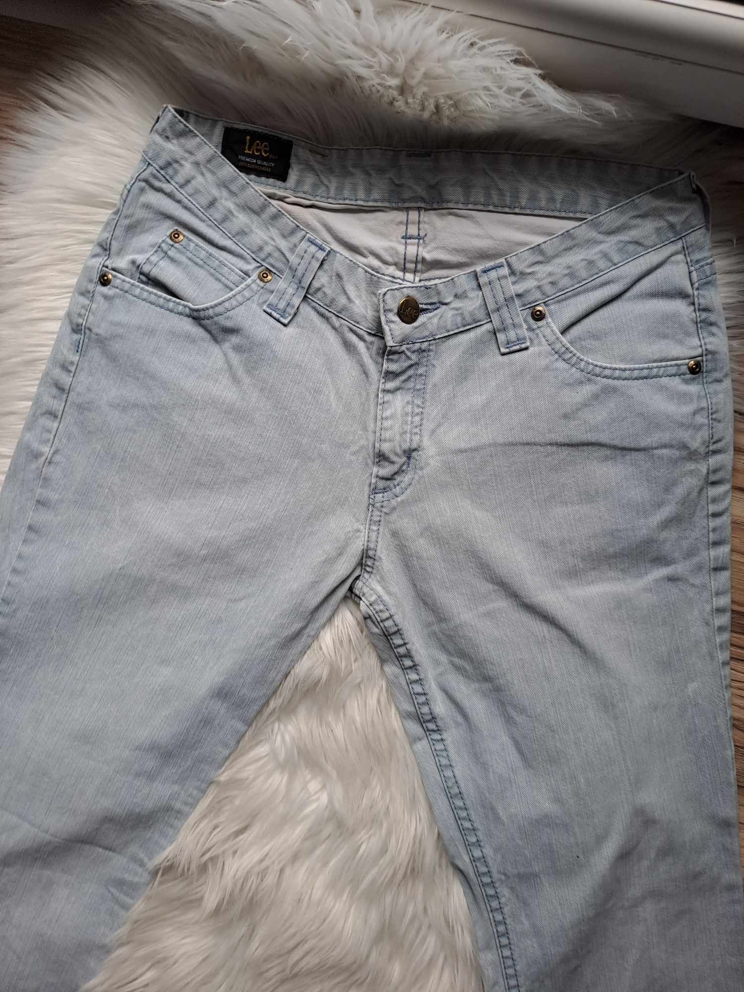 Hit okazja cenowa szeroka nogawka oryginalne damskie jeansy Lee