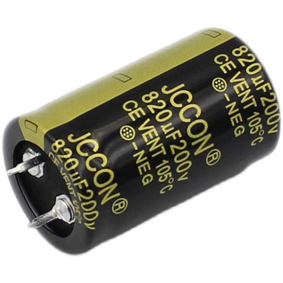 Condensador eletrolítico 680uF 820uF 200V 105°C 25 x 40mm (novo)