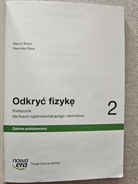Odkryć fizykę 2 podręcznik