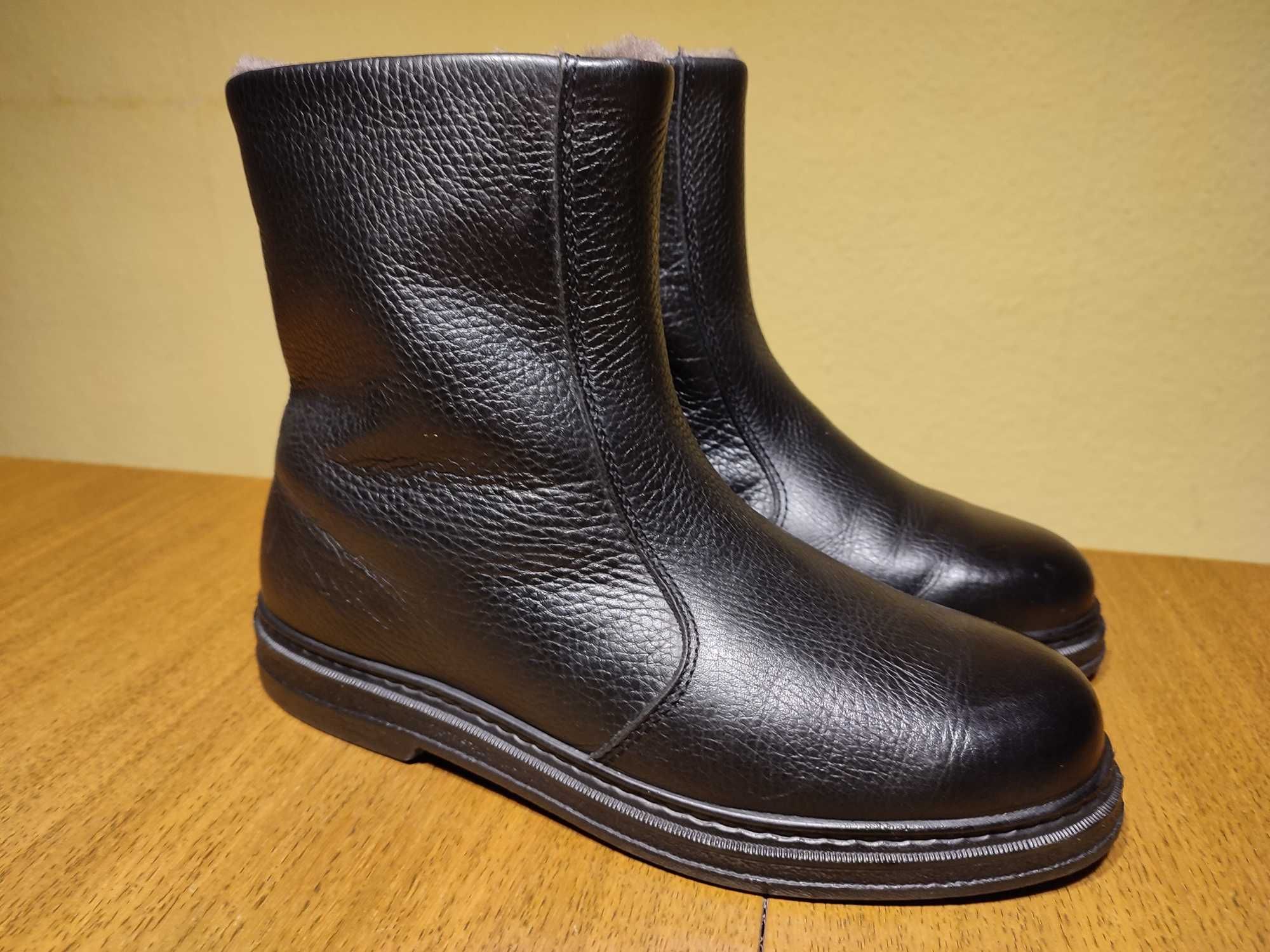 Buty zimowe JOMOS skóra naturalna, męskie r. 40 (wkł. 26cm)