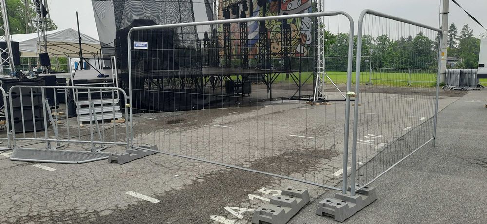 Płotki Barierki Ogrodzenia Tymczasowe Ochronne Namioty wynajem