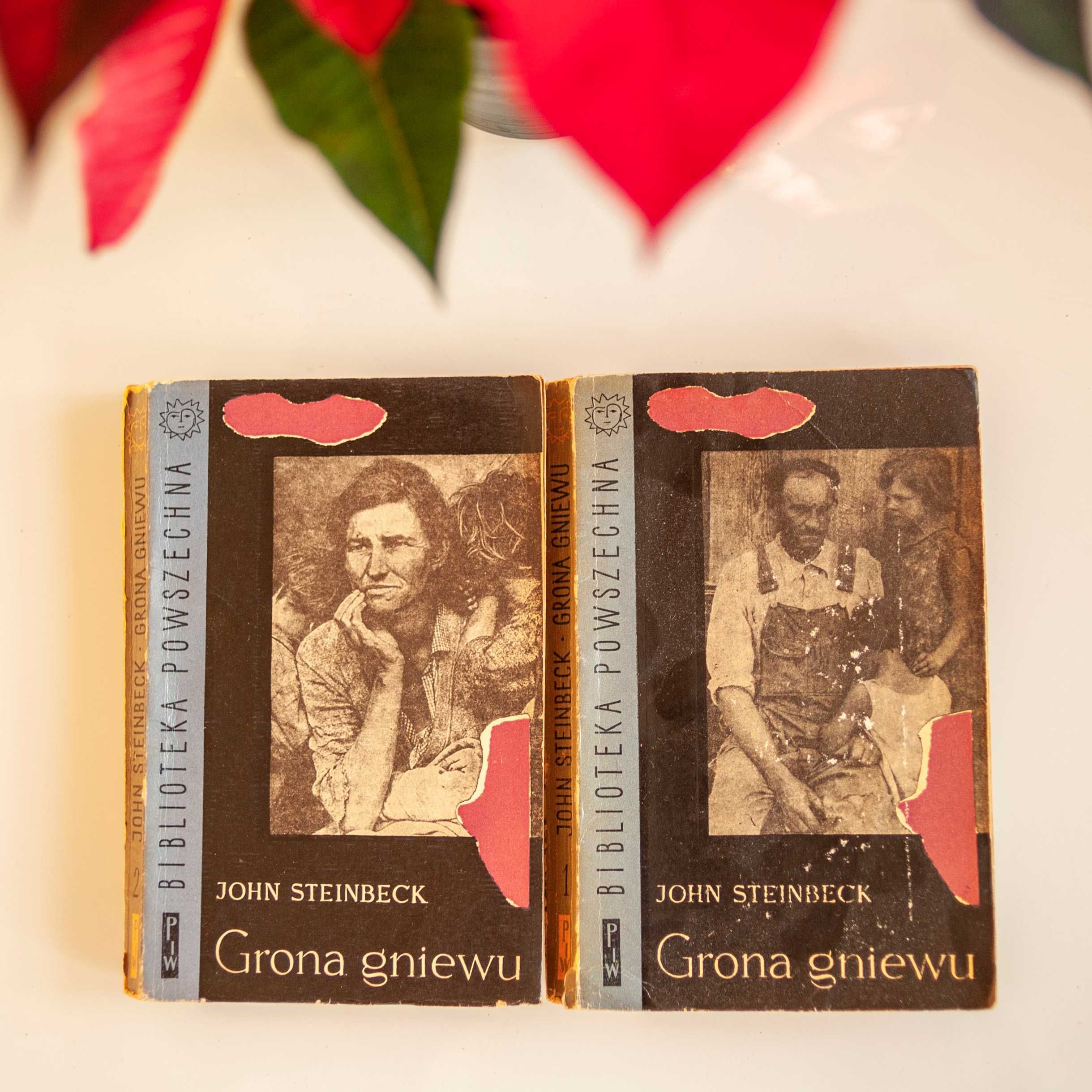 j. Steinbeck "Grona gniewu" 2 tomy 1962 r. PIW