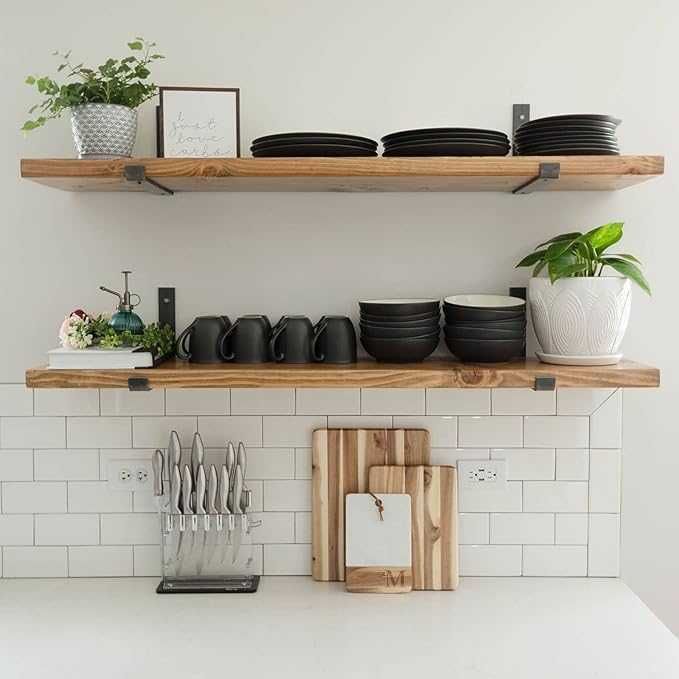 2x Uchwyt na Półki Ciężkie Wsporniki Półek Stalowe 20 cm Czarny