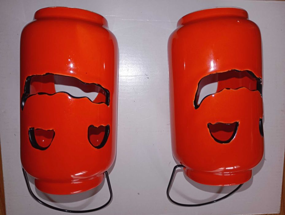 Lampion dynia Halloween 2 szt.  – 12 cm