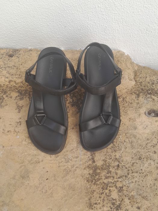 Sandalias pretas, quqlidade"Catwalk"