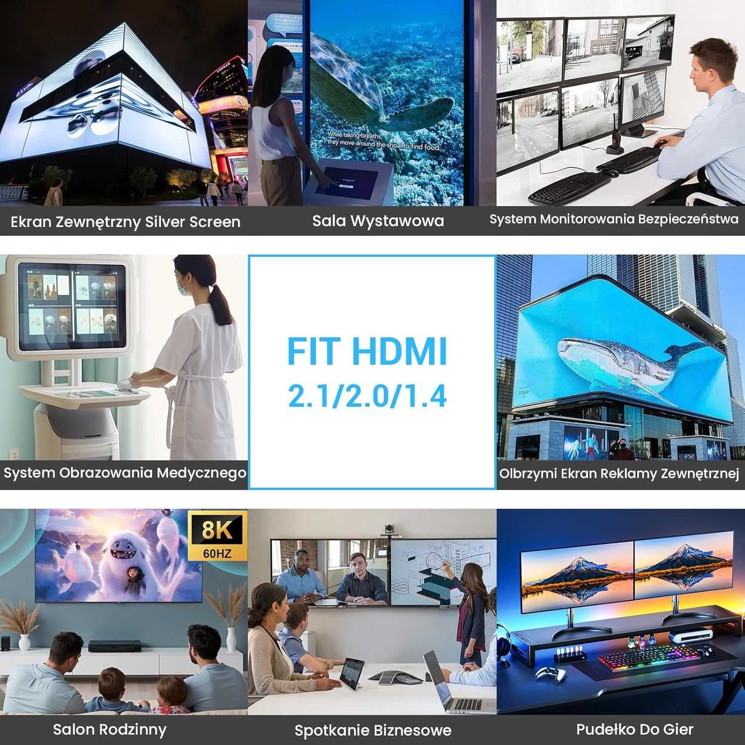 Etseinri Cabo kabel HDMI 48 Gb/s 2 Metry 2.1 8K Ultra High Speed