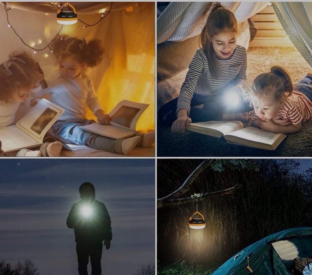 Lampka Kempingowa Turystyczna Powerbank Solar LED USB MAGNES 5 TRYBÓW