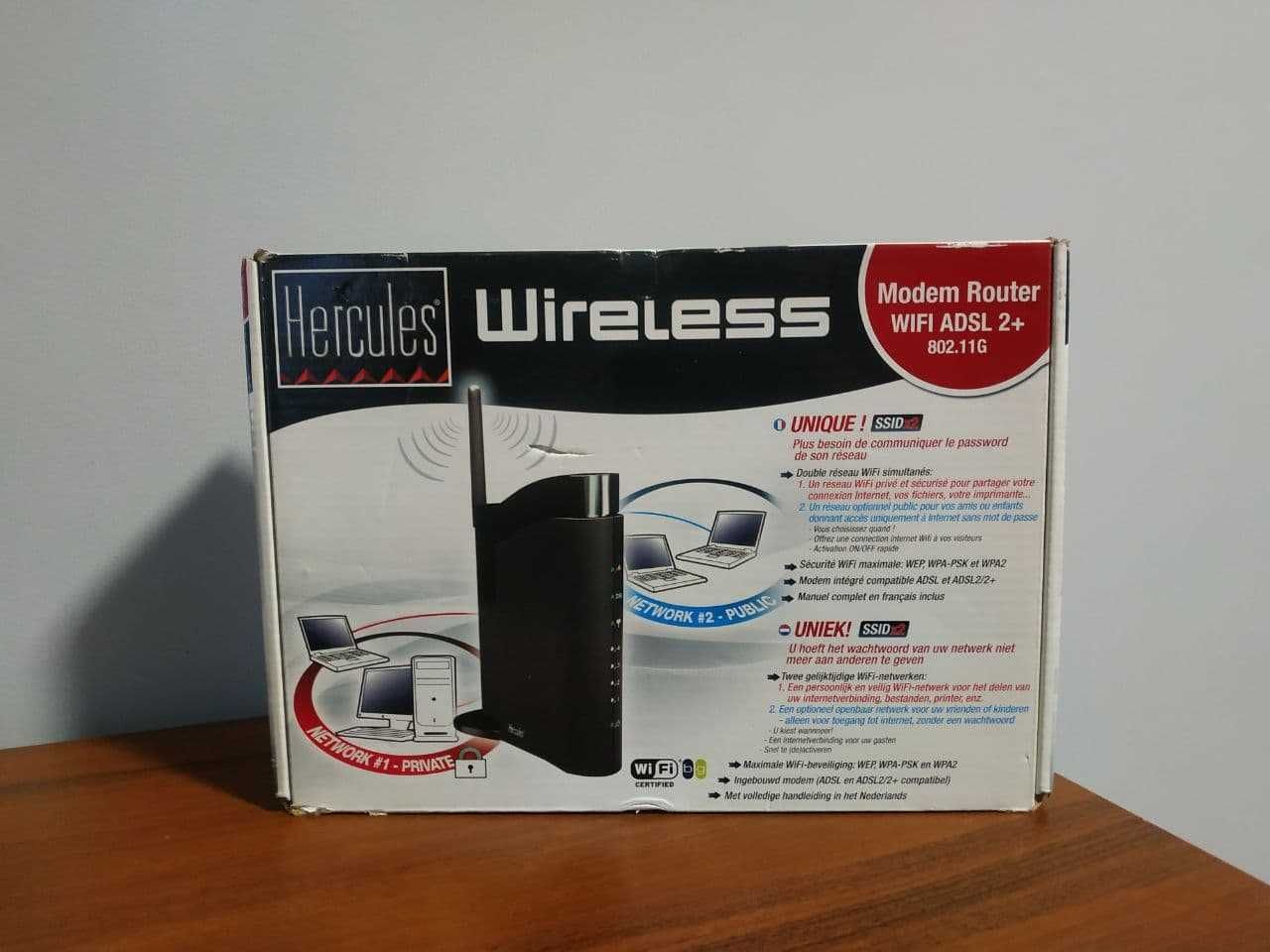 Роутер Hercules Wireless Modern Router ADSL 2+ 802.11G