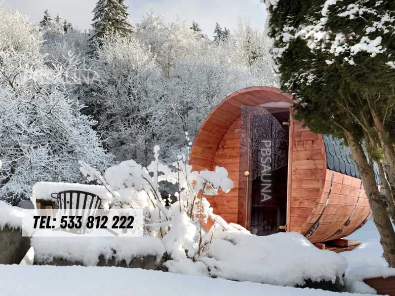 Sauna Ogrodowa 1,5x2 Samodzielny montaż BECZKA