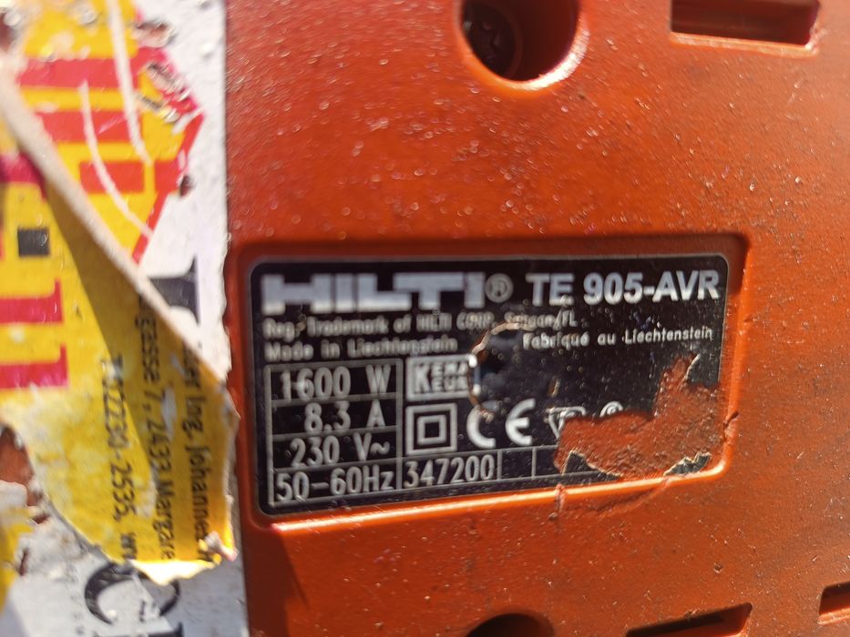 MŁOT wyburzeniowy HILTI TE 905 AVR kujący
