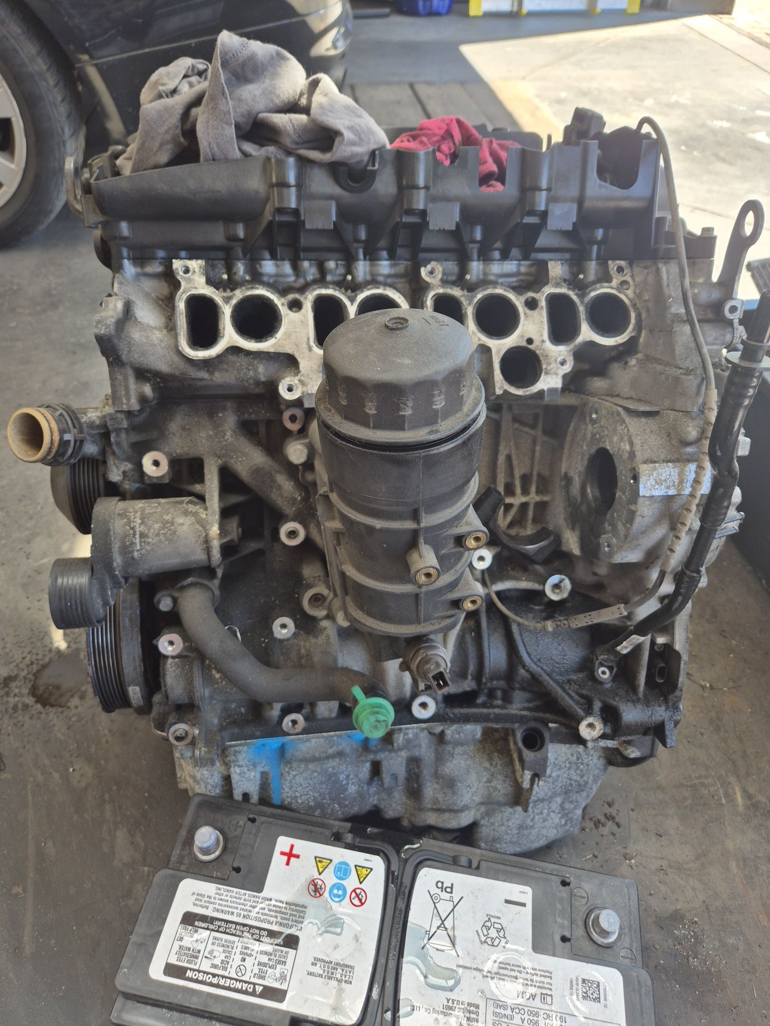 Silnik BMW N47D20A 177KM uszkodzony
