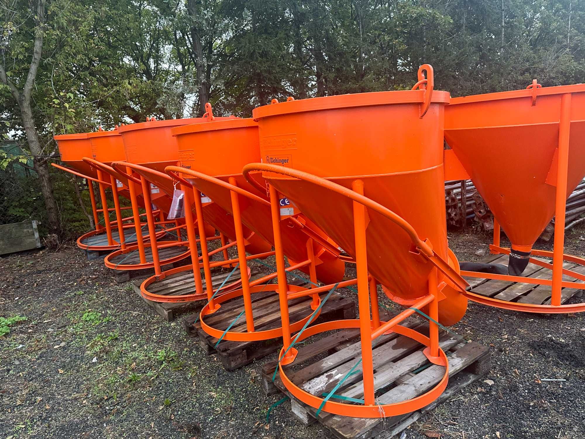 Pojemnik zbiornik kubeł do betonu Żuraw dźwig Niemiecki 750L Nr.4