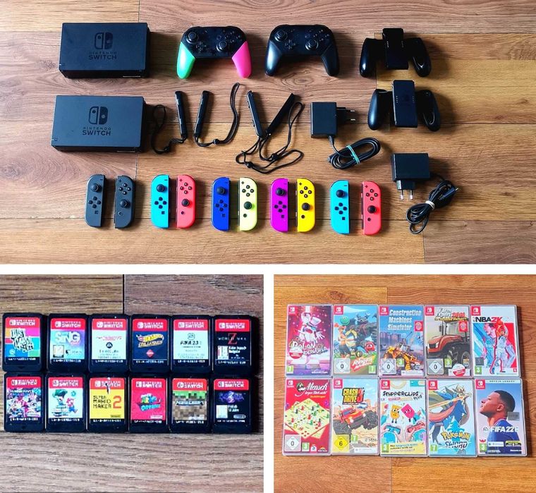 Nintendo Switch. Gry i akcesoria.Mario Pokemony Fifa Just Dance