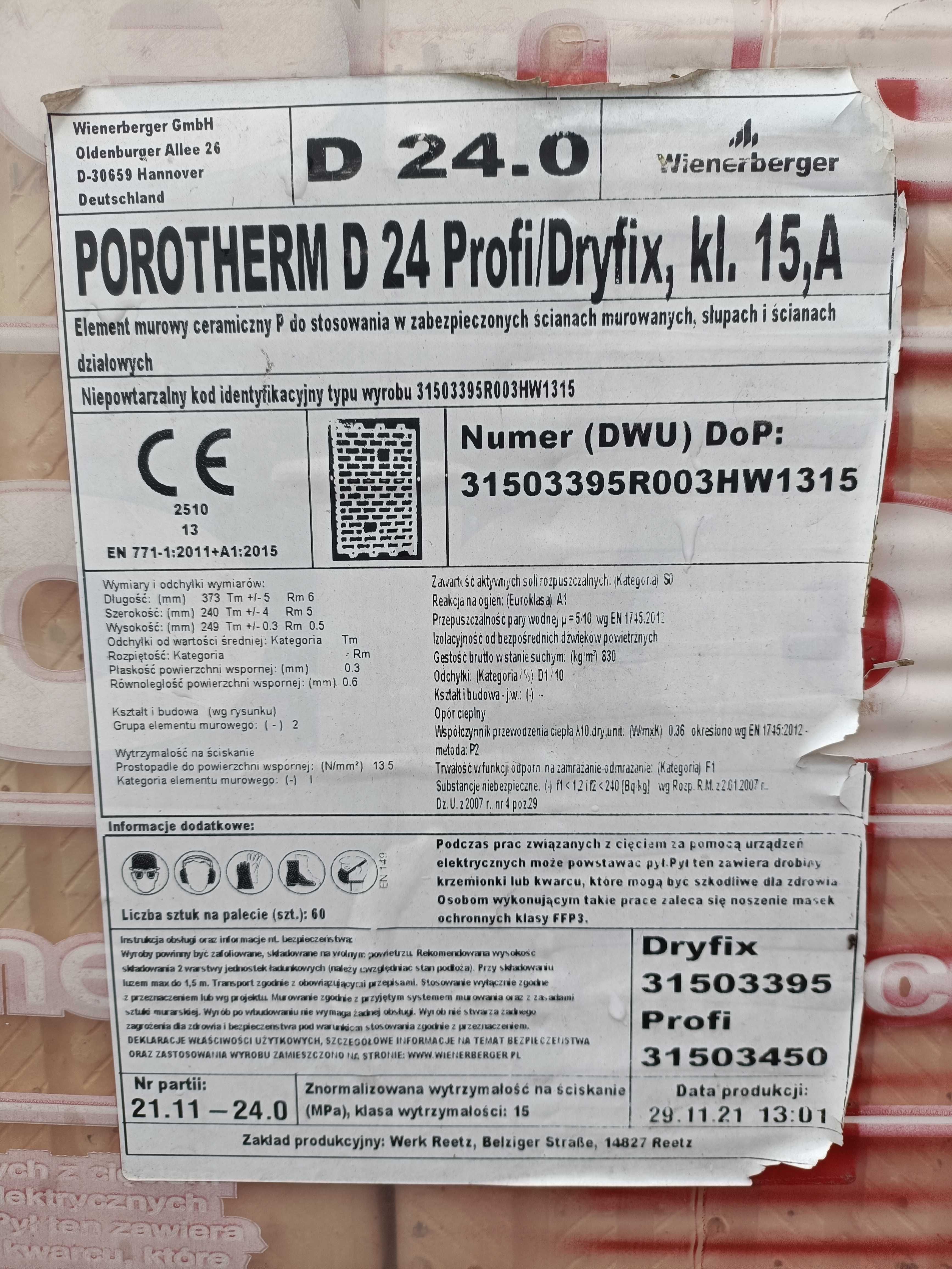 Pustak ceramiczny dryfix