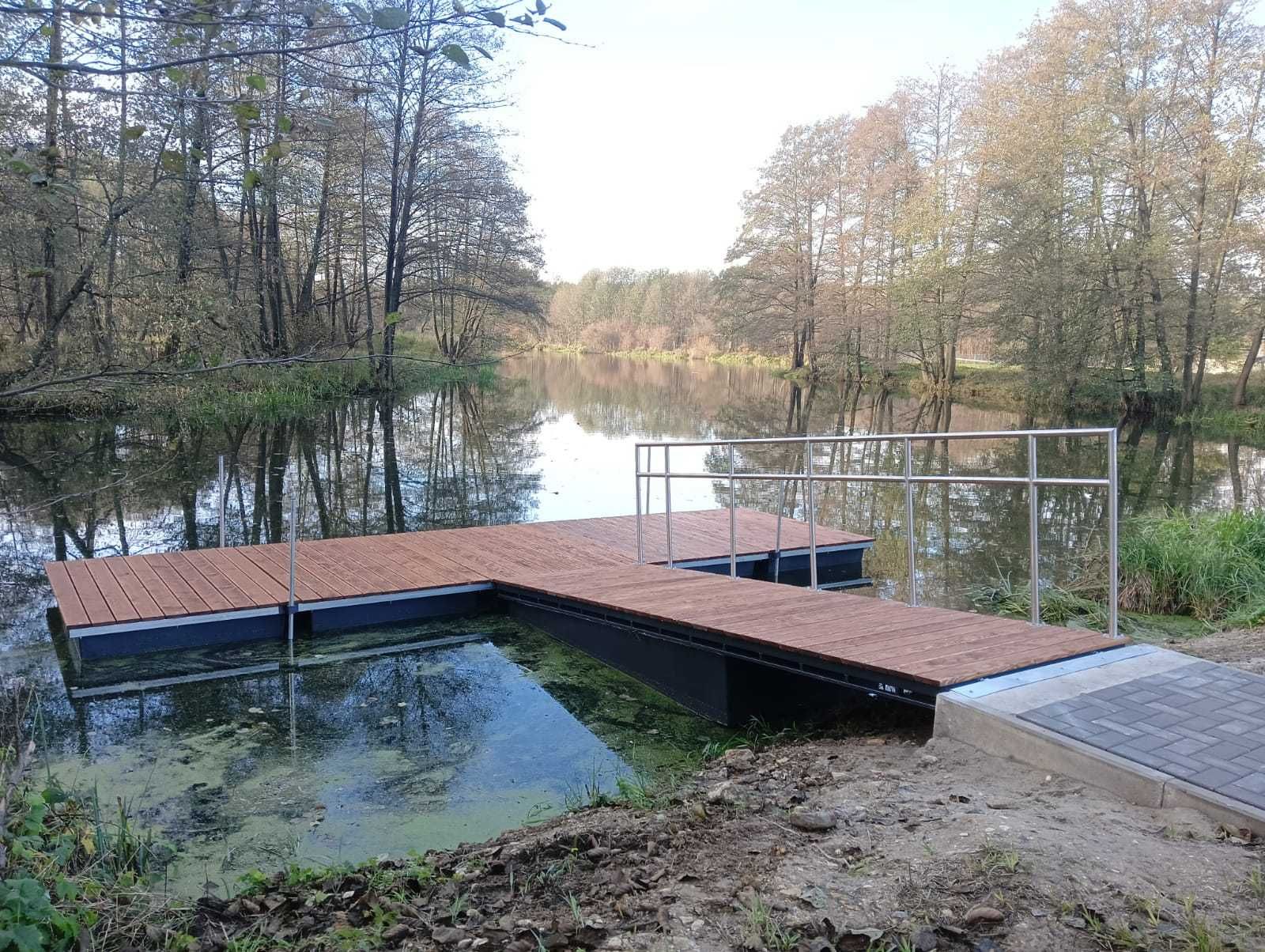 Pomost Pływający Pomosty Pływające Platforma Wyspa Rower wodny molo