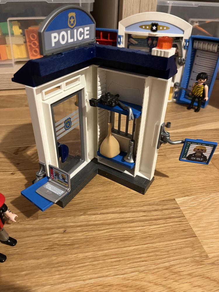 Playmobile komisariat policji 2 zestawy, wyścigówka