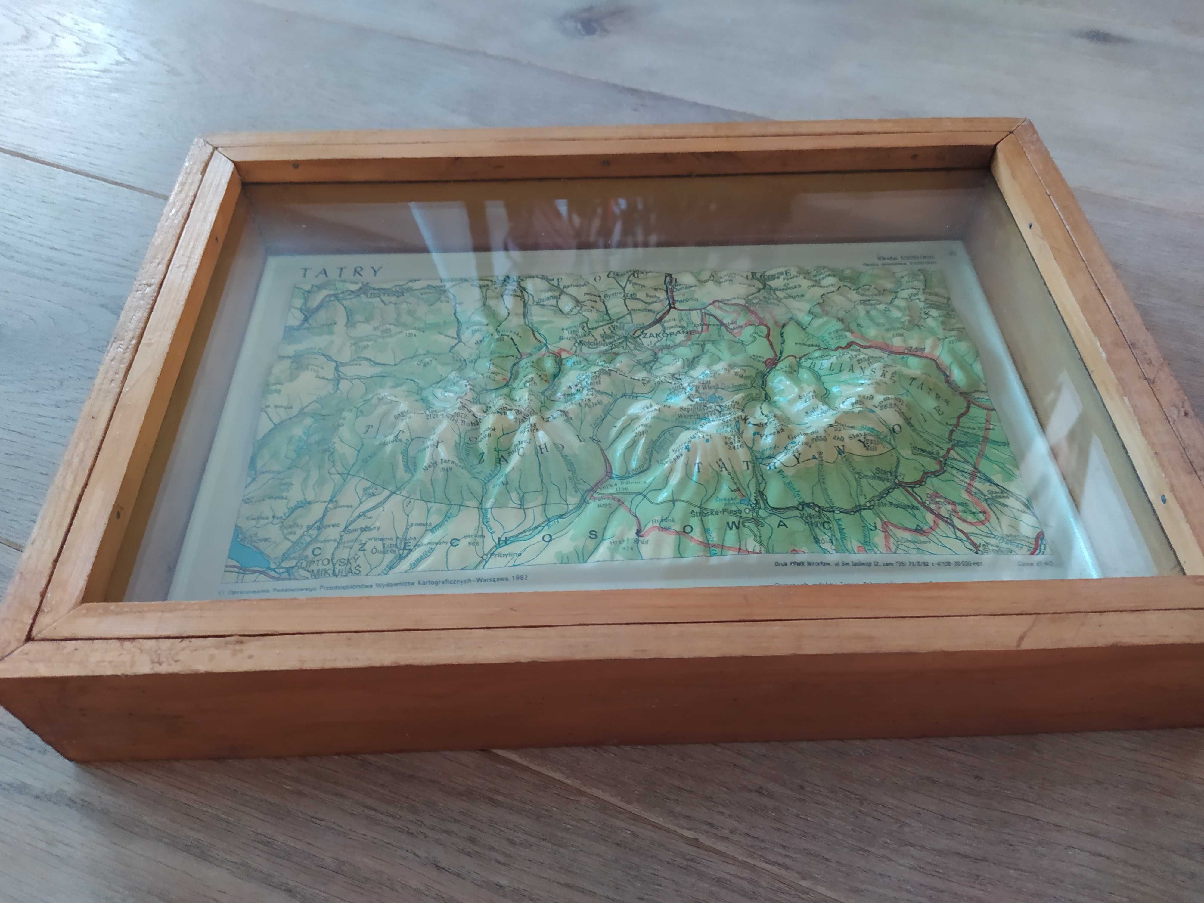 Tatry Mapa Plastyczna 3d