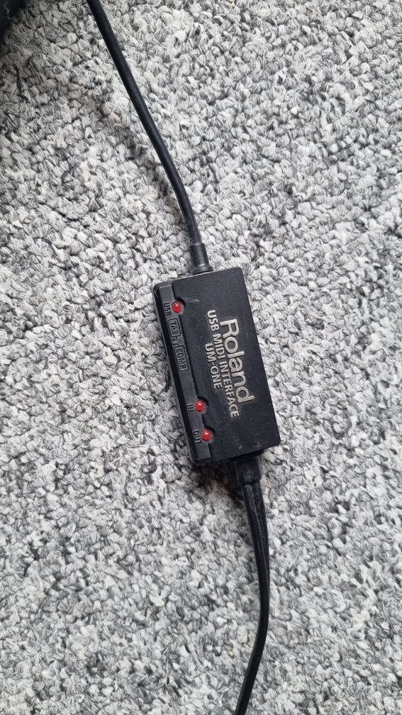 Keyboard Roland EXR - 5, pedał sustain, interfejs MIDI UM ONE USB