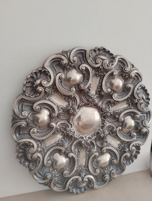 Salva de aparato prata águia com 51 cm