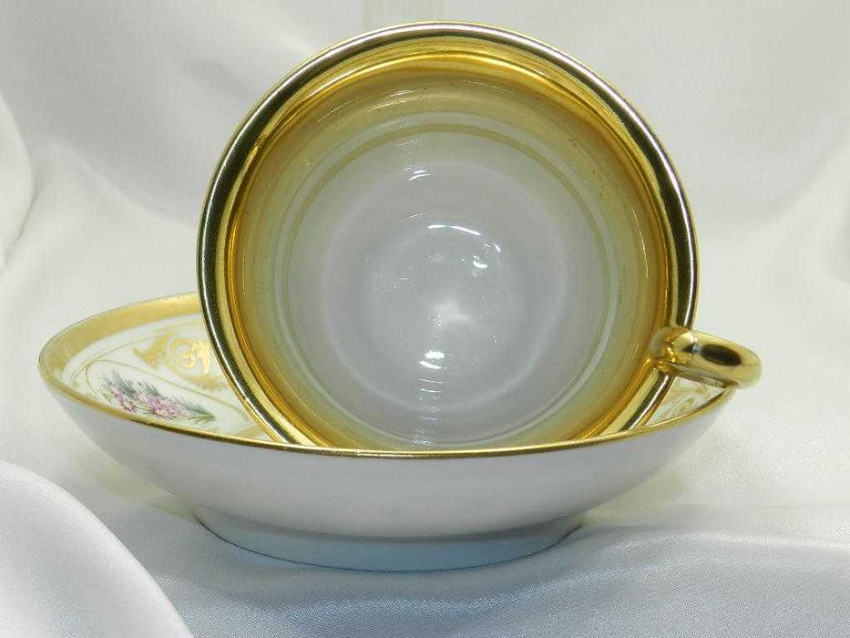 Kolekcjonerska wiekowa ręcznie malowana filiżanka  Francja XIXw.