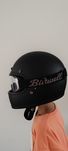 Capacete biltwell gringo dot flat óculos e viseira
