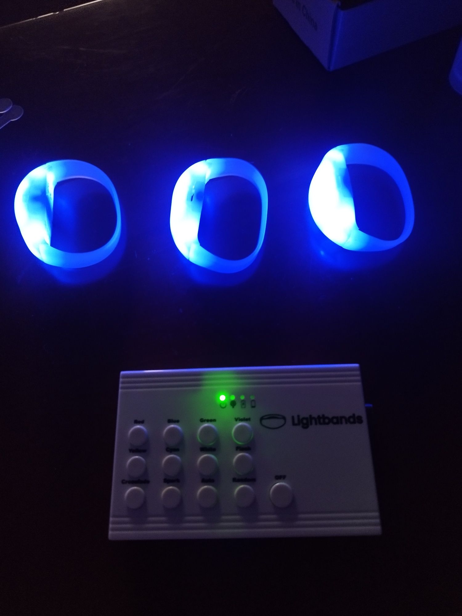 Pulseiras led com controlador