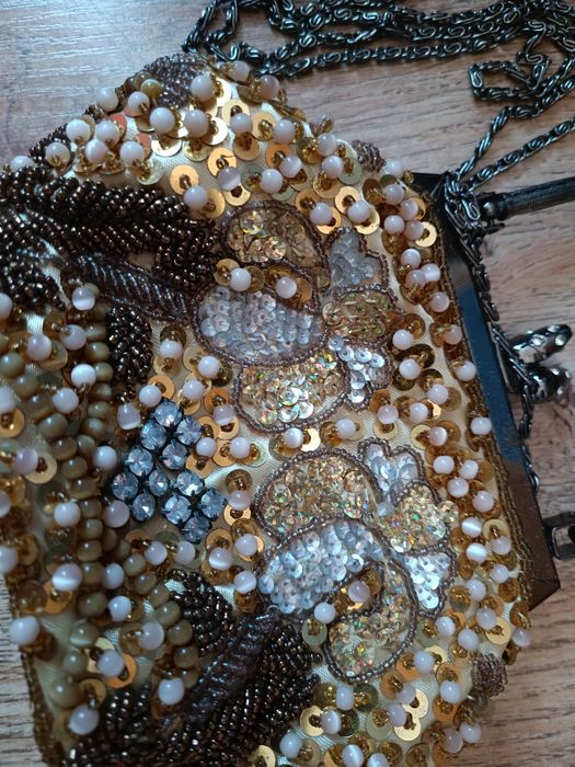 Luksusowa koktajlowa mała torebka wieczorowa  wizytowa weselna bankiet