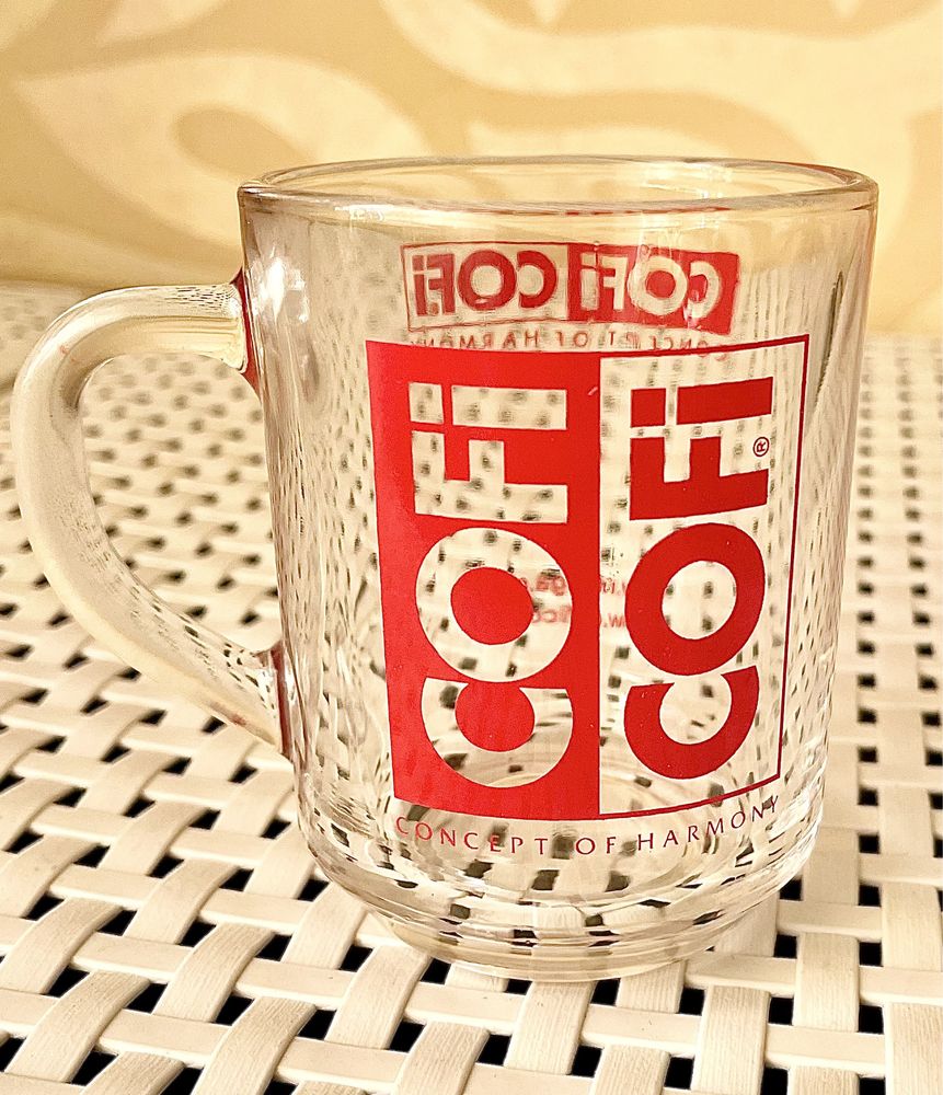 Чашка скляна 255 / чашка стеклянная Romalexe прозора