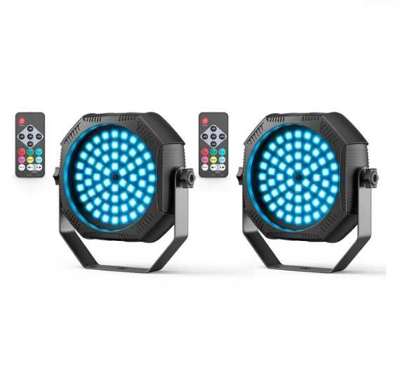 Mini RGB LED Par Światło Sceniczne Bateria 60x0.5W Ładowalne z Pilotem