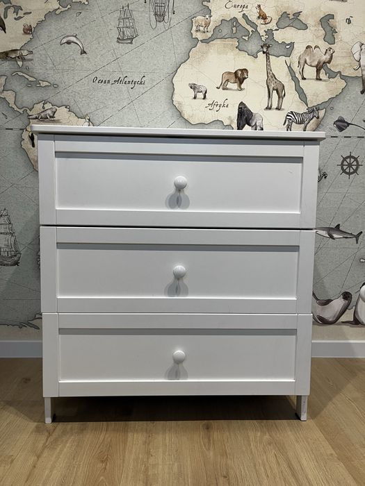 Komoda biała 3 szuflady dla dziecka lub do pokoju