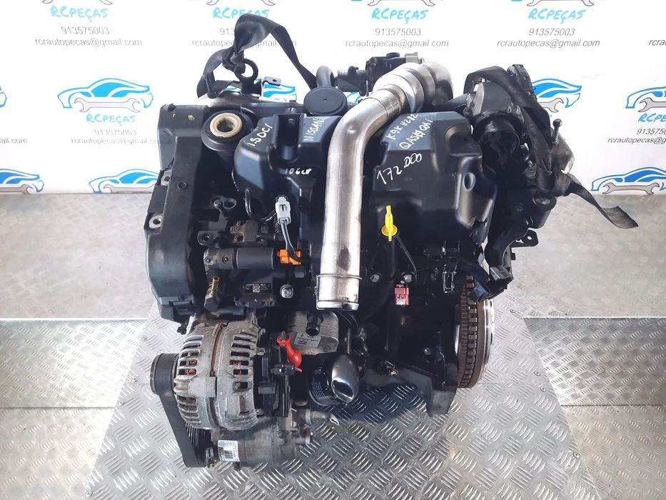.Motor Completo Renault Nissan Qashqai Note Tiida 1.5 DCI 8V 106CV 2007 - 2013 K9K282 K9K292