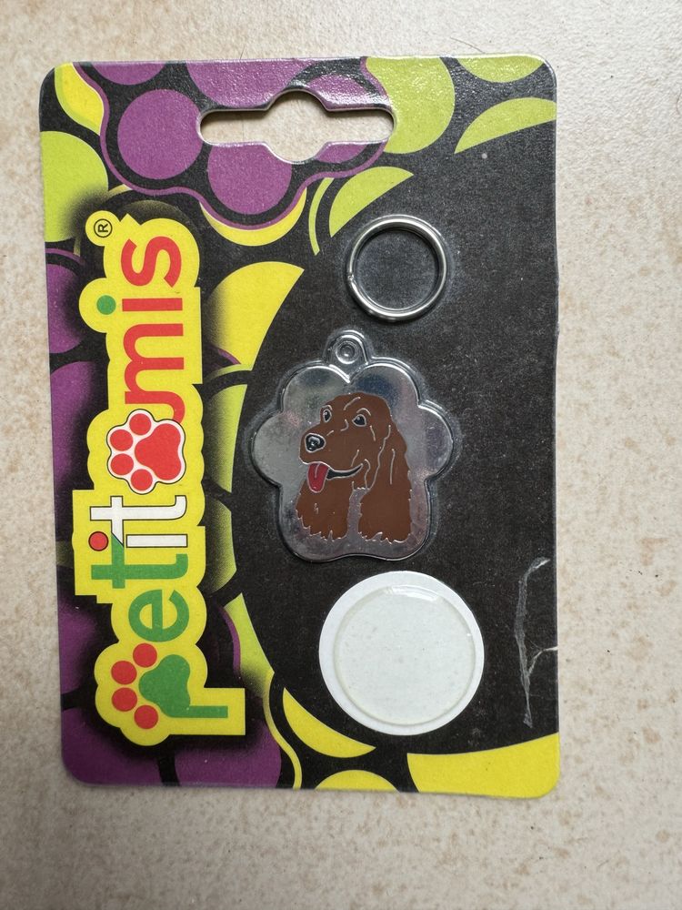 Chapas de identificação para coleira de cão ou gato, personalizadas