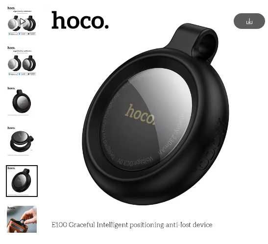 HOCO E100 Smart GPS Tracker Mini Tag Для iOS Apple Find My APPAntiLost
