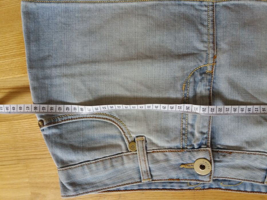 cudna mini jeansowa plazówka xs biodrowka cross jeans nowa