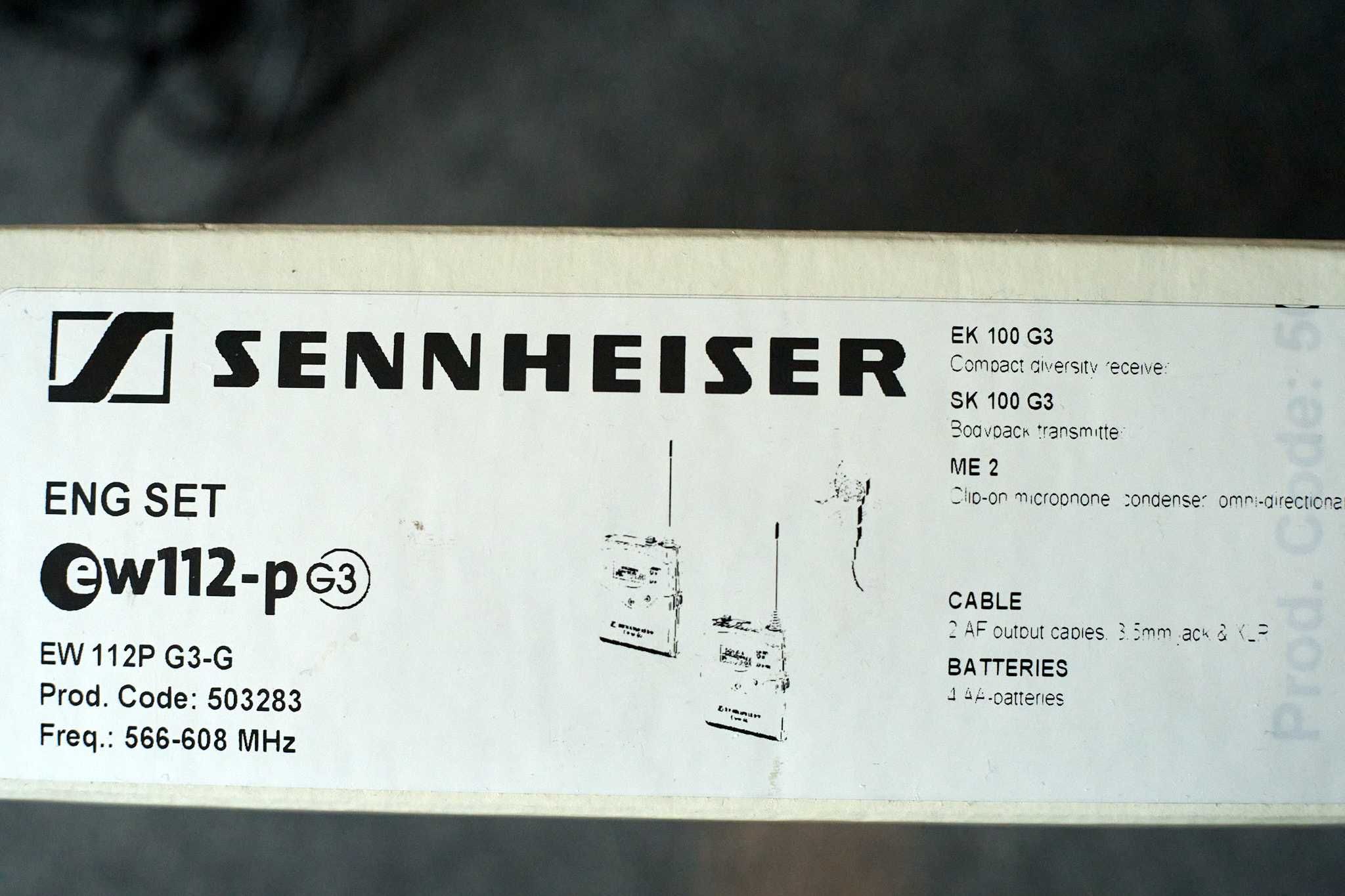 Sennheiser EW 112P G3 (566-608 MHz)  bezprzewodowy system audio