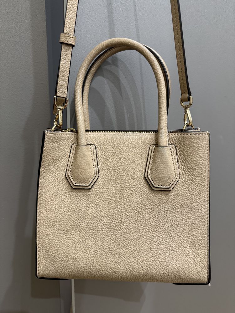 Torebka Michael Kors Mercer beż jasna Crossbody mała