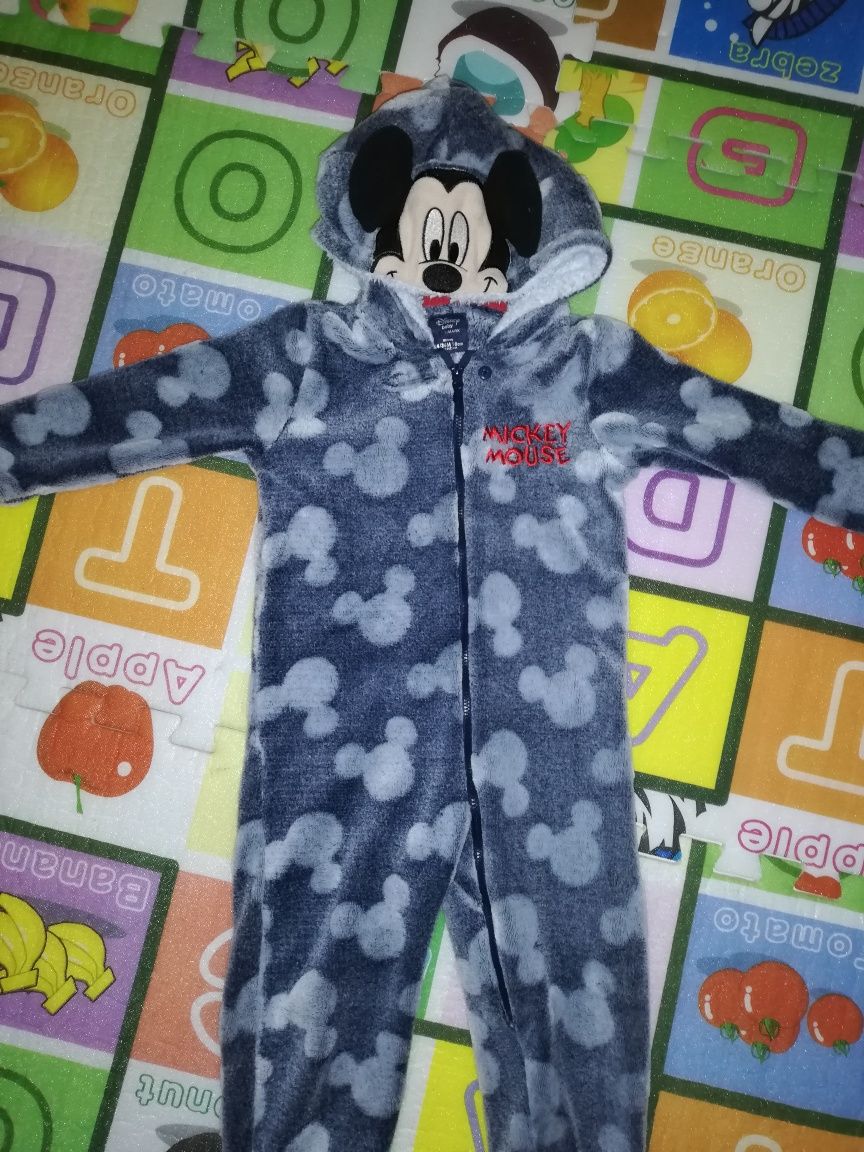 Pijama macacão polar Mickey 24-36 meses - original