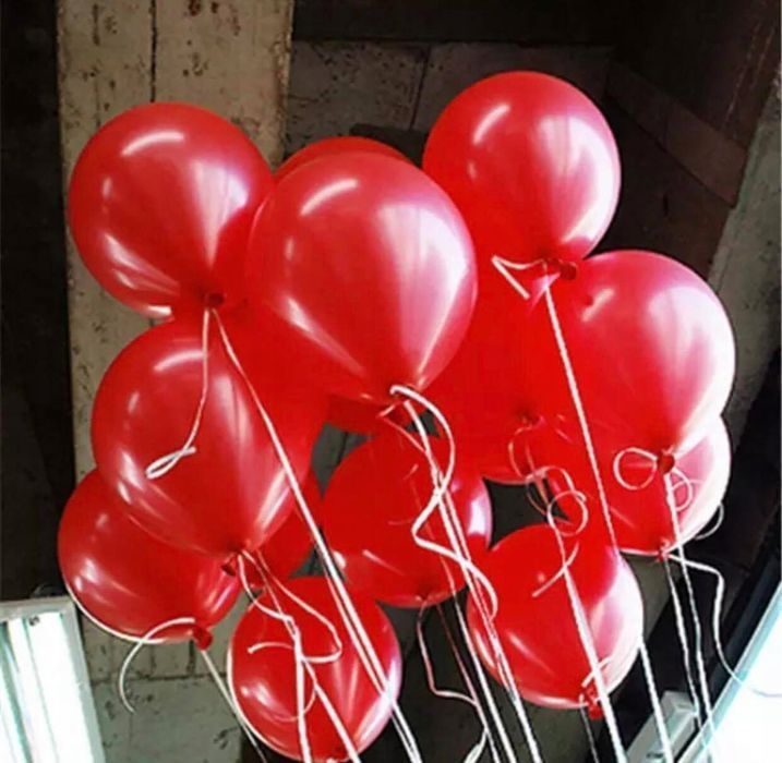Balony Czerwone Duże Komunia Wesele Urodziny Ślub Przyjęcie 100Szt