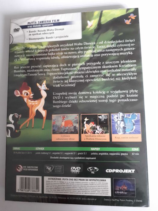 Bambi Disney dubbing pl folia