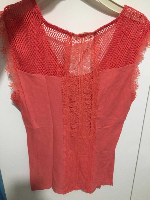 t-shirt senhora cor coral