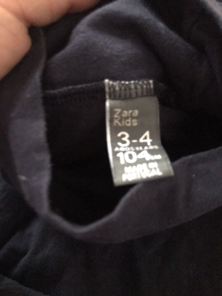 Zestaw 2 spódnice H&M i golf Zara granatowy sztruks jeans komplet
