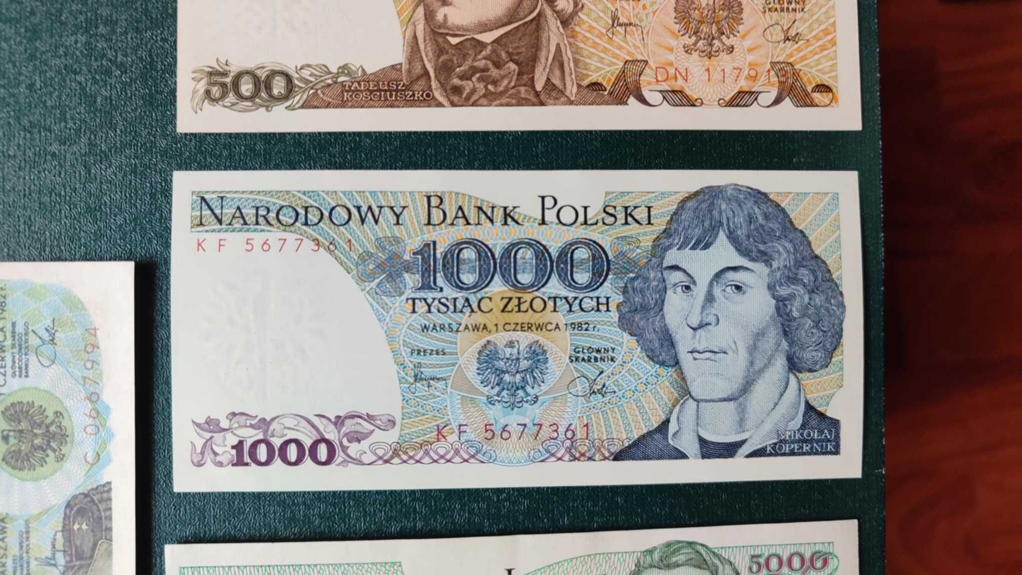 Mały PRL zestaw banknotów