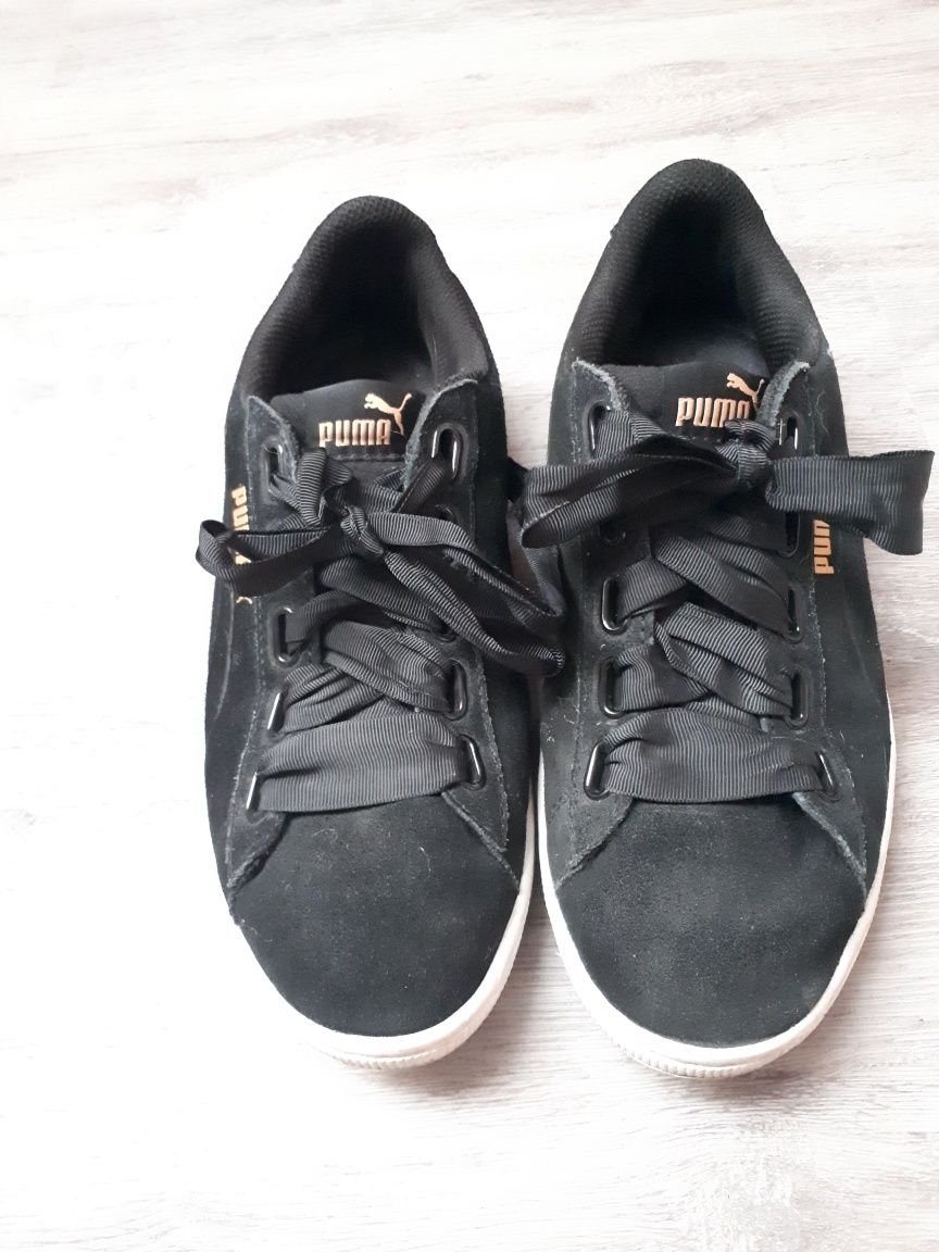 Puma czarne trampki 40