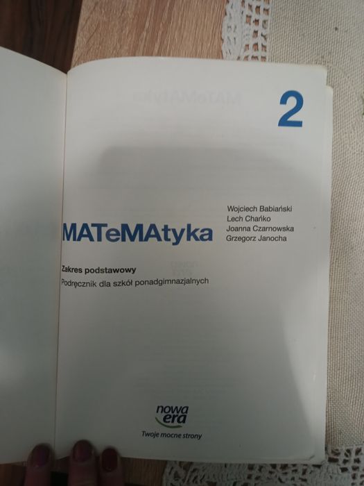 MATeMAtyka 2. Liceum i technikum. Podręcznik. Zakres podstawowy