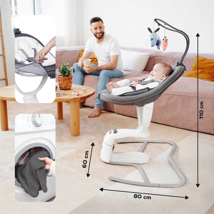 babymoov Automatyczny bujaczek Swoon Motion zink
