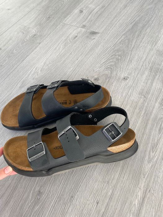 Birkenstock milano rugget black