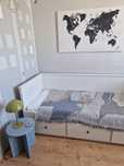 Łóżko HEMNES rozkładane Ikea
Rama leżanki z 3 szufladami, biały, 80x20